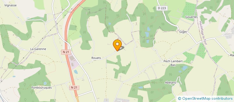 localisation de l'entreprise SARL MESQUITA  SAINT-ANTOINE-DE-FICALBA