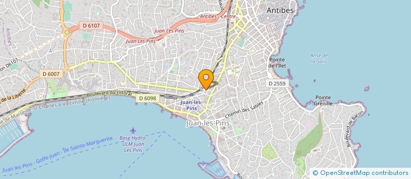localisation de l'entreprise SARL MESRESAS.COM à ANTIBES