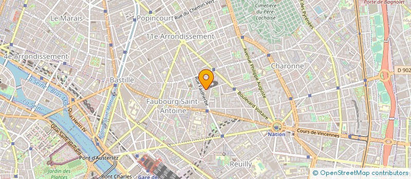 localisation de l'entreprise SARL METAL BAT à PARIS