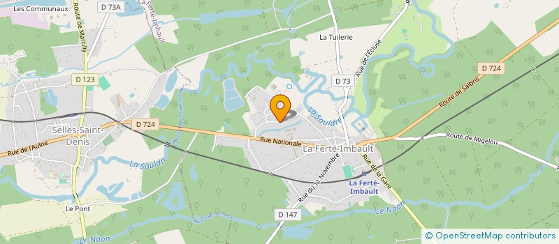 localisation de l'entreprise SARL METAL V à LA FERTE-IMBAULT
