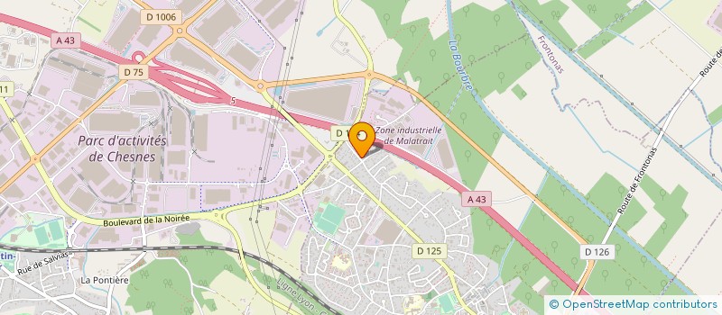 localisation de l'entreprise SARL METALLERIE RHONE ALPES à LA VERPILLIERE