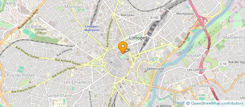 localisation de l'entreprise SARL METARMOPHOSE à LIMOGES