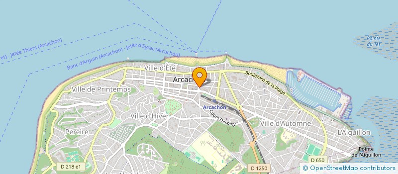 localisation de l'entreprise SARL METIS à ARCACHON