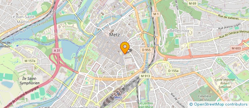 localisation de l'entreprise SARL METZ FINANCES à METZ