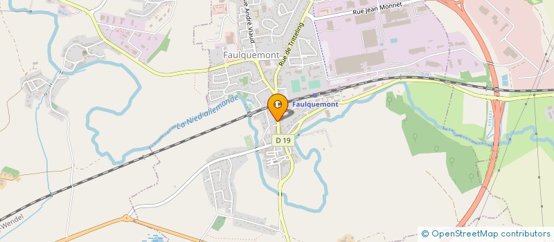 localisation de l'entreprise SARL METZINGER  FAULQUEMONT