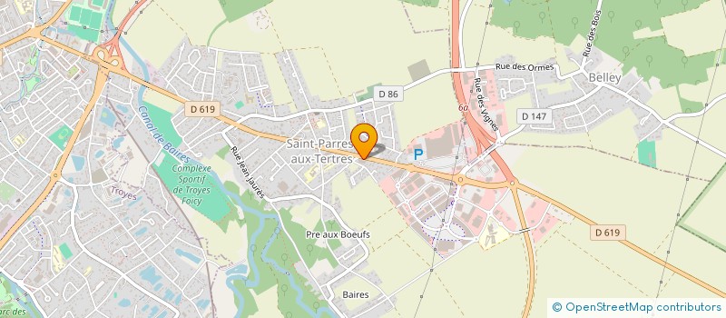 localisation de l'entreprise SARL MEUBLES 10 à SAINT-PARRES-AUX-TERTRES