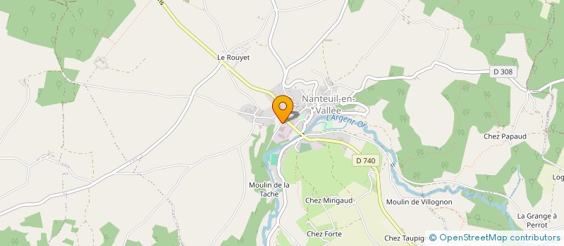localisation de l'entreprise SARL MEUBLES BALUTEAU à NANTEUIL-EN-VALLEE