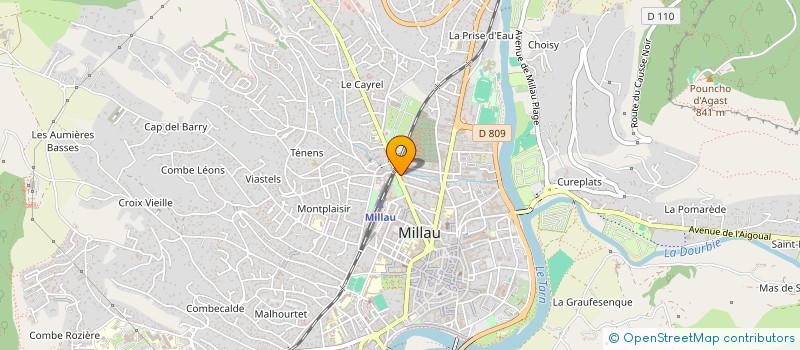 localisation de l'entreprise SARL MEUBLES BRU à MILLAU