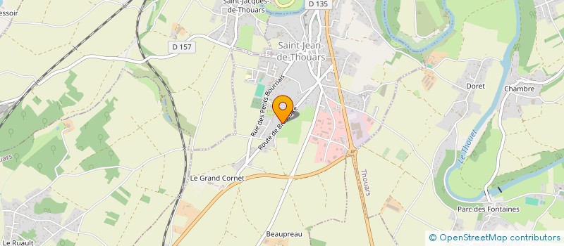 localisation de l'entreprise SARL MEUBLES DES FOURS  SAINT-JEAN-DE-THOUARS