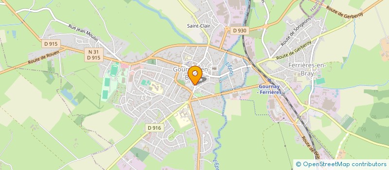 localisation de l'entreprise SARL MEUBLES LECOURT MARTIN à GOURNAY-EN-BRAY