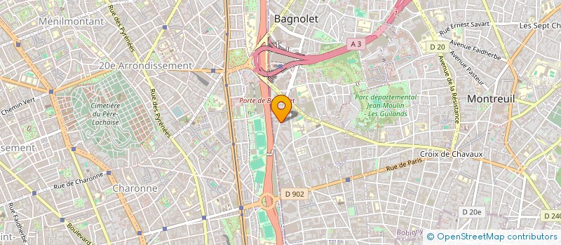 localisation de l'entreprise SARL MEUBLES SOLEIL à BAGNOLET