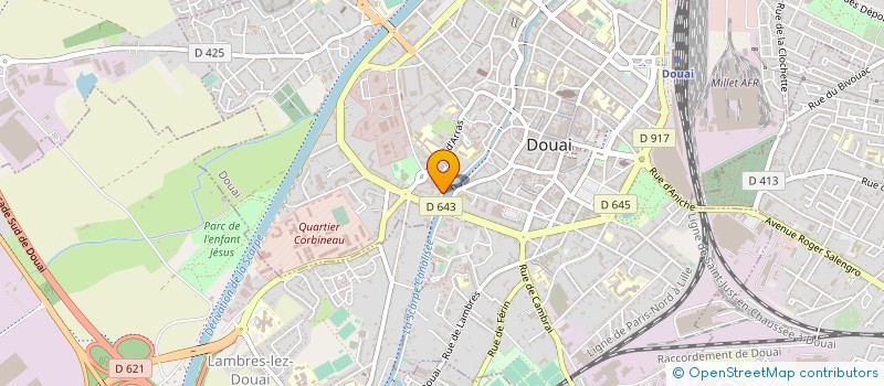 localisation de l'entreprise SARL MEUCLET RICHEZ à DOUAI