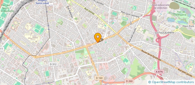 localisation de l'entreprise SARL MEUNIER à ANGERS