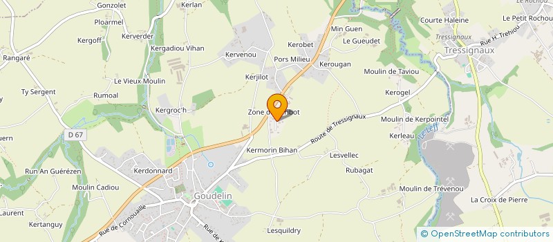 localisation de l'entreprise SARL MEUROU ENVIRONNEMENT  GOUDELIN