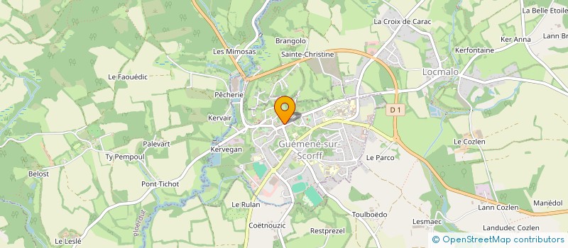 localisation de l'entreprise SARL MEVEL à GUEMENE-SUR-SCORFF