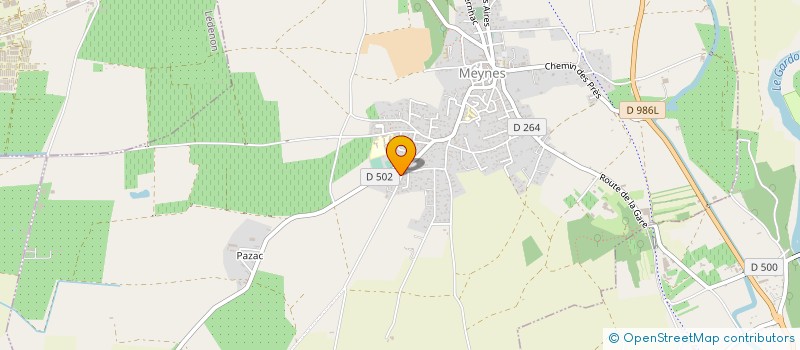 localisation de l'entreprise SARL MEYNES PRIMEURS à MEYNES