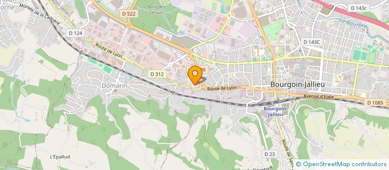 localisation de l'entreprise SARL MEZHOUD & MEZIDI  BOURGOIN-JALLIEU