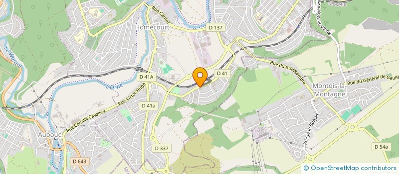 localisation de l'entreprise SARL MF 54  HOMECOURT