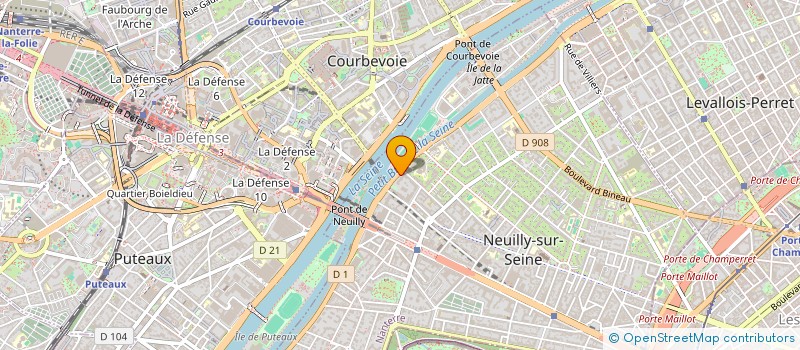 localisation de l'entreprise SARL MFH à NEUILLY-SUR-SEINE