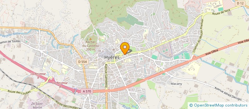 localisation de l'entreprise SARL MFL  HYERES