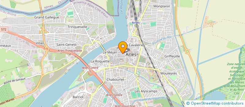 localisation de l'entreprise SARL MG à ARLES