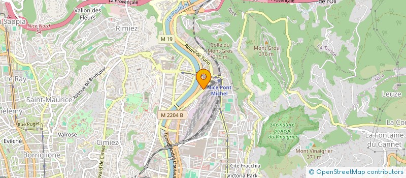 localisation de l'entreprise SARL MG à NICE