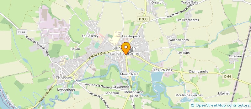 localisation de l'entreprise SARL MG CARRELAGE à SAINT-DIDIER-SUR-CHALARONNE