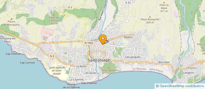 localisation de l'entreprise SARL MG CONSTRUCTIONS à SAINT-JOSEPH