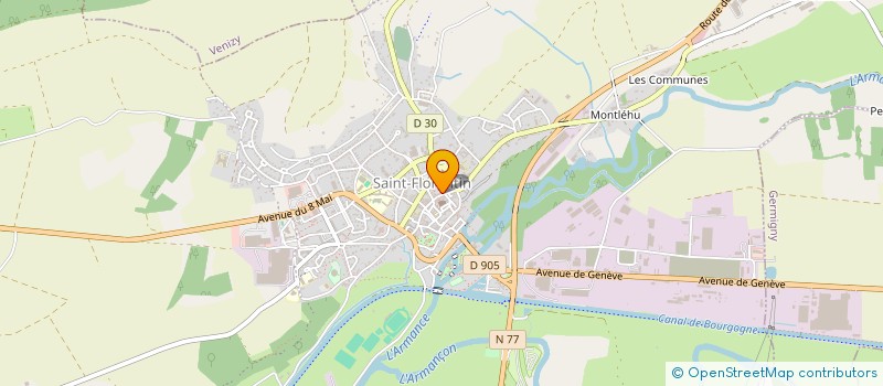 localisation de l'entreprise SARL MG ELECTROMENAGER  SAINT-FLORENTIN