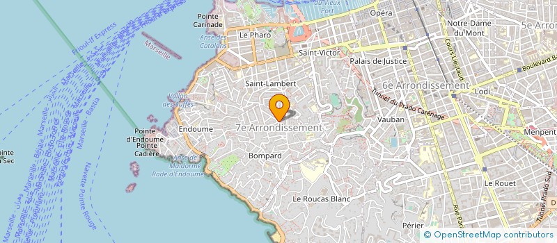 localisation de l'entreprise SARL MG INVESTISSEMENTS  MARSEILLE
