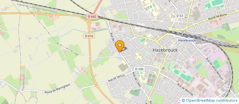 localisation de l'entreprise SARL MG PRESTATIONS  HAZEBROUCK