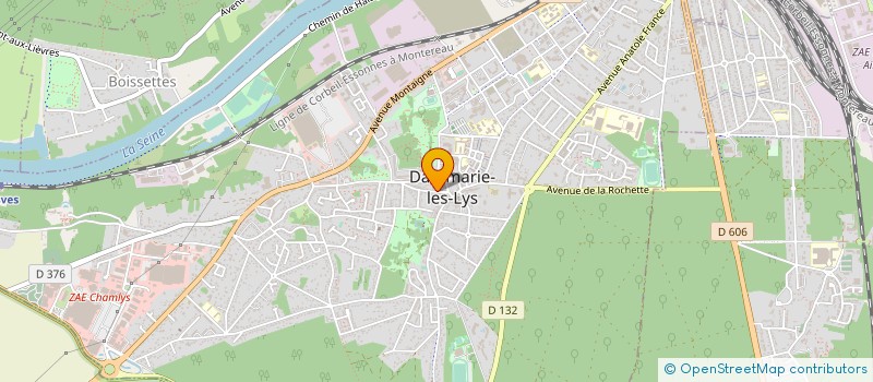 localisation de l'entreprise SARL MGB BATIMENT à DAMMARIE-LES-LYS