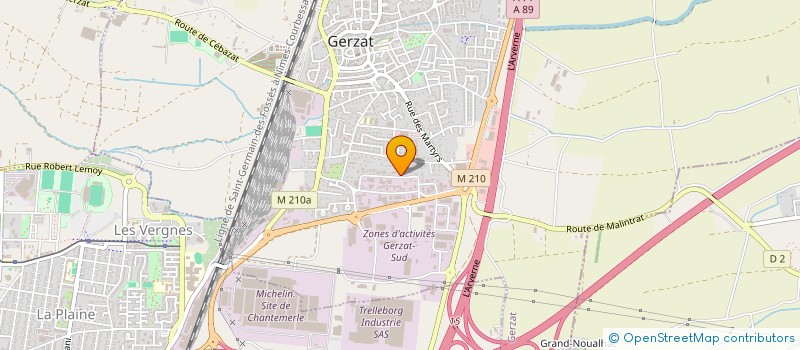 localisation de l'entreprise SARL MGBI à GERZAT