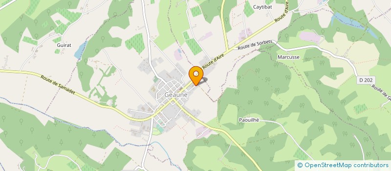 localisation de l'entreprise SARL MGC SUD OUEST à GEAUNE