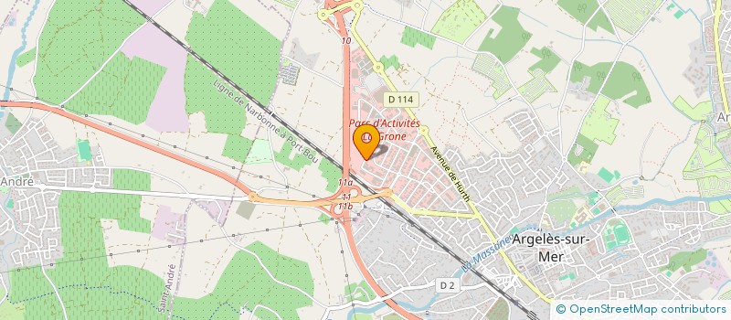 localisation de l'entreprise SARL MGM AROMAX à ARGELES-SUR-MER
