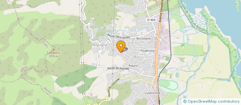 localisation de l'entreprise SARL MGP à BIGUGLIA