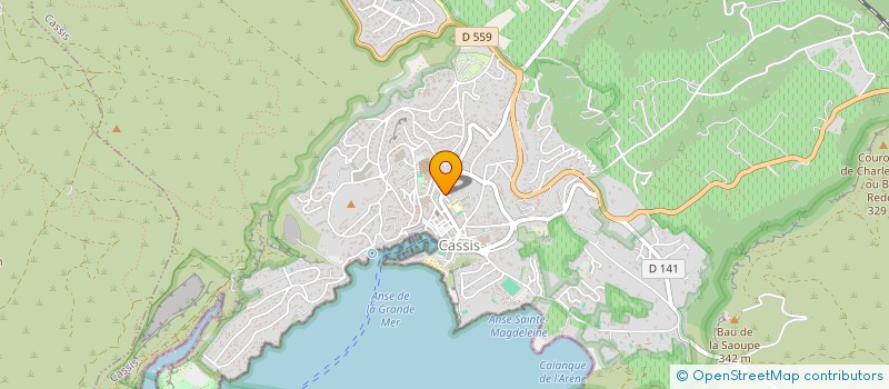 localisation de l'entreprise SARL MH à CASSIS