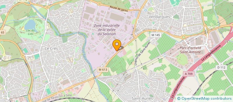 localisation de l'entreprise SARL MH à VENDARGUES