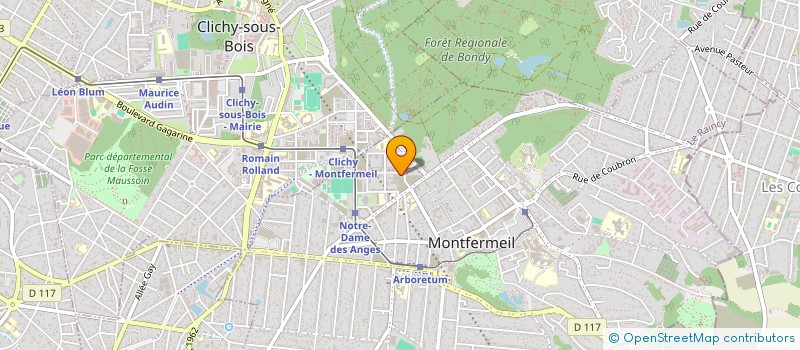 localisation de l'entreprise SARL MHD MENUISERIE à MONTFERMEIL