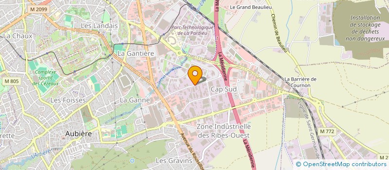 localisation de l'entreprise SARL MHPO  AUBIERE