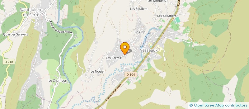 localisation de l'entreprise SARL MIALON à VESSEAUX