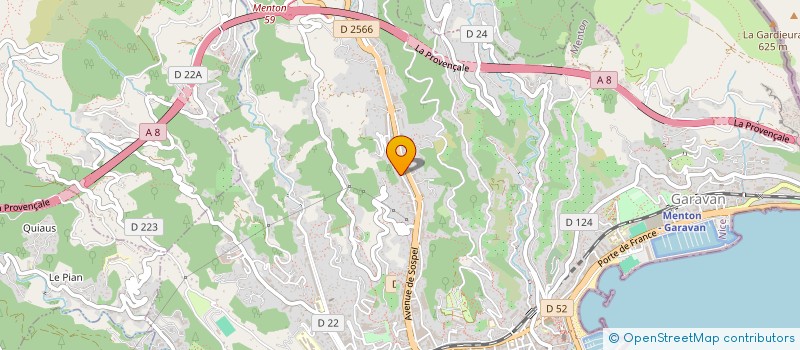 localisation de l'entreprise SARL MICA à MENTON