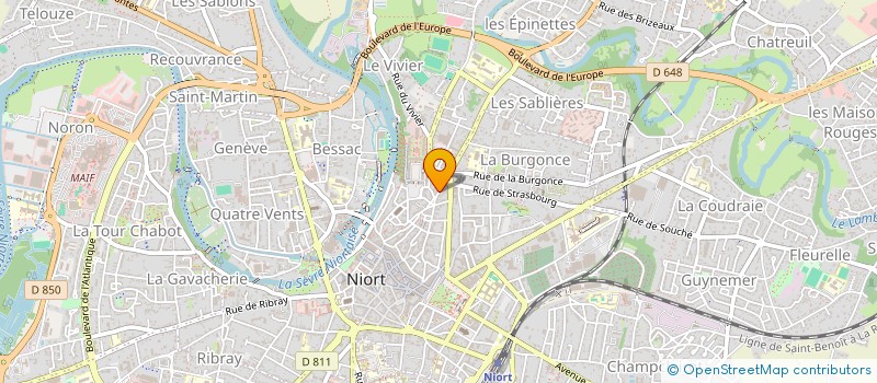 localisation de l'entreprise SARL MICA ELEC à NIORT
