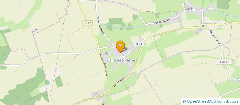 localisation de l'entreprise SARL MICHEL BAILLEUL  SAINS-LES-PERNES