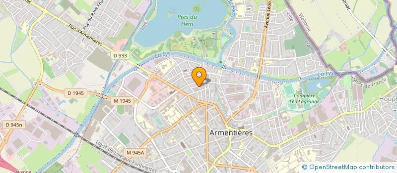 localisation de l'entreprise SARL MICHEL DEBRUYCKER à ARMENTIERES