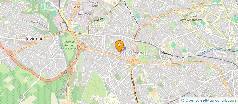 localisation de l'entreprise SARL MICHEL GOLDSTEIN à MONTPELLIER