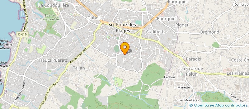 localisation de l'entreprise SARL MICHEL GORRIAS à SIX-FOURS-LES-PLAGES