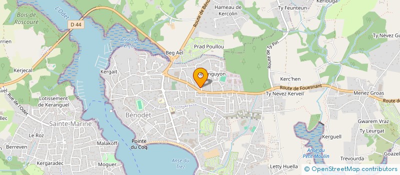 localisation de l'entreprise SARL MICHEL GUEGUEN  BENODET