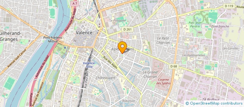 localisation de l'entreprise SARL MICHEL MASVIEL à VALENCE
