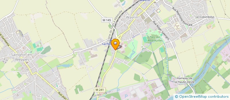 localisation de l'entreprise SARL MICHEL PAU  WAVRIN